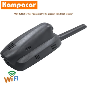 Kampacar Wifi Dash Cam Auto Dvr Dash Kamera PT05-C Peugeot 3008 HYbrid4 GT I MK1 5008 suv 2013. Līdz 2020. gadam, Y Ieraksti HD Dashcam