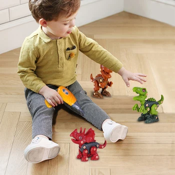 3D DIY Noņemams Kombinācija Montāža Dinozauru Olas Komplekts Rotaļlietas Bērniem Puzzle Spēle Modeli Komplekti Izglītības Rotaļlietas