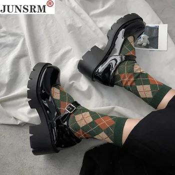 Japāņu Marija Zhen sieviešu Koledžas stila vienotā kurpes Lolita Kurpes Kawaii Kurpes Goth, Punk Platforma Cosplay LoliShoes