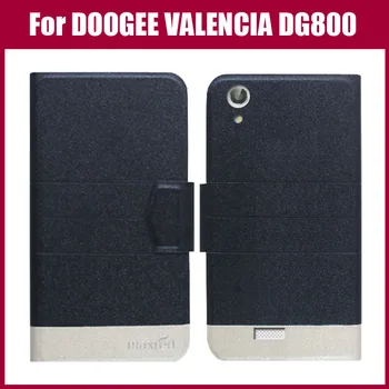 Karstā pārdošanas! DOOGEE VALENCIA DG800 Gadījumā Jaunas Ielidošanas 5 Krāsas Modes Luksusa Ultra-plānas Ādas Tālrunis seguma