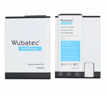 Wubatec 1x EB-BN910BBE 10000mAh Note4 NFC Pagarināts Akumulatoru Samsung Galaxy Note 4 N910F N910V N910P N910T N910C +TPU Gadījumā