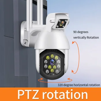 1080P PTZ IP Kameras Wifi Āra Ātrums Dome Bezvadu Wifi Drošības Kameru Pan Tilt 4X Digital Zoom 2MP Tīklu CCTV Uzraudzības