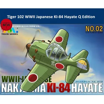Tiger 102 otrā pasaules KARA Japānas Nakajima KI-84 Hayate Cīnītājs Q Izdevums Gudrs Sērijas Plastmasas Lidmašīnas Gaisa kuģa Montāža Modeļa Komplekts