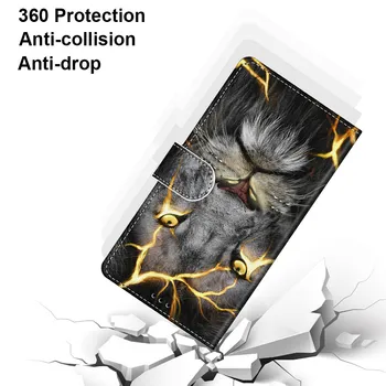 Modes Karikatūra Dzīvnieku Ziedu Ādas Telefonu Gadījumā Samsung Grand Ministru G530 J1 2016 J2 Core Cover Maks, Grāmata Stils