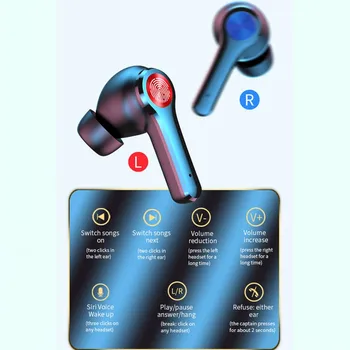 CUFOK TWS Bluetooth Austiņas HiFi Bass Stereo Earbuds Touch Taisnība Bezvadu Sporta Austiņas Spēļu Austiņas Ar Uzlādes Gadījumā