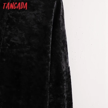 Tangada Sievietes Lielajam Melna Samta pelēkā vārna sporta Krekli Modes 2021 Dāmas Puloveri Kabatas Kapuci Jaka 1D212