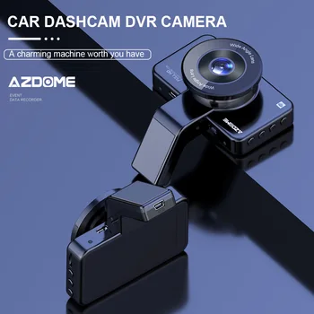 AZDOME M17 Dash Cam WIFI DVR FHD) 1080P Auto Kamera Dual Objektīvs Dashcam priekšā un aizmugurē Nakts Redzamības 24H Autostāvvieta Monitors Automašīnas Kameras