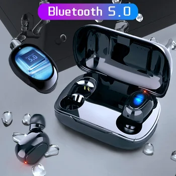 Bezvadu Austiņas Bluetooth TWS Touch Kontroli Ar Mikrofonu Sporta Austiņas Trokšņu slāpēšanas Mini Austiņas austiņas