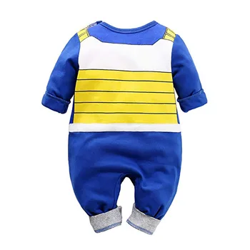 Baby Boy Apģērbs Jaundzimušajiem Kokvilnas Kombinezonus Pūķis DBZ Z Halloween Kostīmu Zīdaiņu Jumpsuits garām Piedurknēm Jauno Dzimis Apģērbu (Dungriņi)