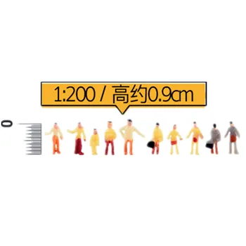Wiking 1:200 mēroga dzelzceļa ēkas cilvēki, Krāsotas Modelis Vilciena Pasažieri Cilvēki Skaitļi Skalas