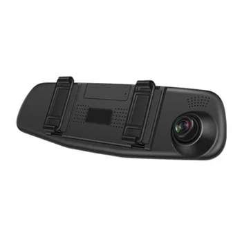 4.3 Collu Full HD 1080P Automašīnas Dvr Kamera Auto 6M Atpakaļskata Spogulī, Digitālo Video Ierakstītāju Dual Objektīvs Registratory Videokamera