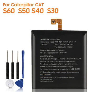 Oriģinālā Rezerves Akumulatoru Caterpillar Cat S30 S40 S60 S50 APP-12F-F57571-CGX-111 Autentisks Akumulatora 3800mAh