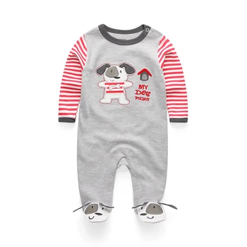 2GAB/DAUDZ Bodysuit Ropa bebe Bērns Zēnu Drēbes, Jaundzimušā Apģērbu Komplekti Bērnu Meitene Drēbes Kokvilnas Pidžamas ar garām Piedurknēm Zīdaiņu Tērpu