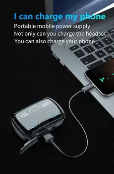 Bluetooth 5.1 Austiņas Bezvadu Austiņas Hifi Stereo Sporta IPX7 Ūdensizturīgs Neckband Austiņas In-Ear Earbuds Ar LED Displeju