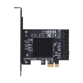 6/4 Portu SATA III PCIe Karti, PCIe SATA III Kontrolieris Karti, Lai 6GB/s Iekšējo Adapteris Converter PCI SATA 3.0 Paplašināšanas Karti Stāvvada