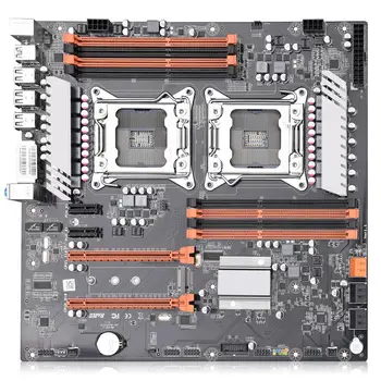 JINGSHA Dual Socket LGA 2011 X79 desktop mātesplatē atbalsta 2x PCIe x16 M. 2 Cross Fire Intel XEON CPU un ECC REG atmiņa